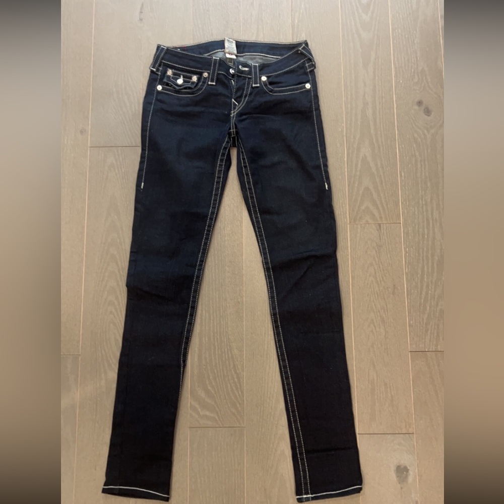 True Religion Crystal Button Jeans – Women’s Size 28 (New)